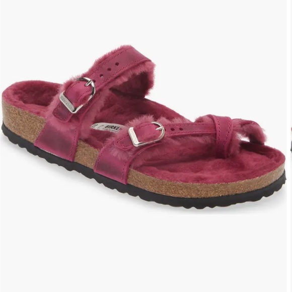 Birkenstock Women's Mayari Shearling Sandals - Picture 1 of 9